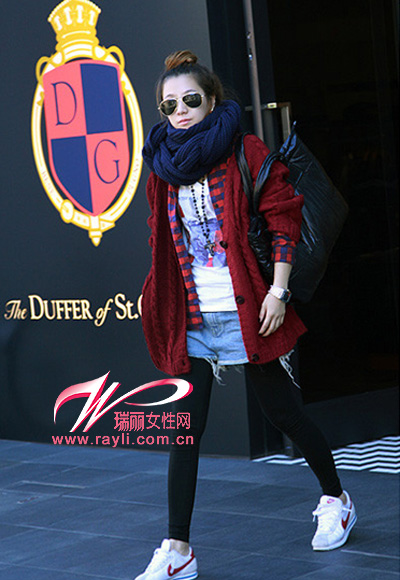 怎样穿最像韩国模特开元棋牌冬天逛街(图2)